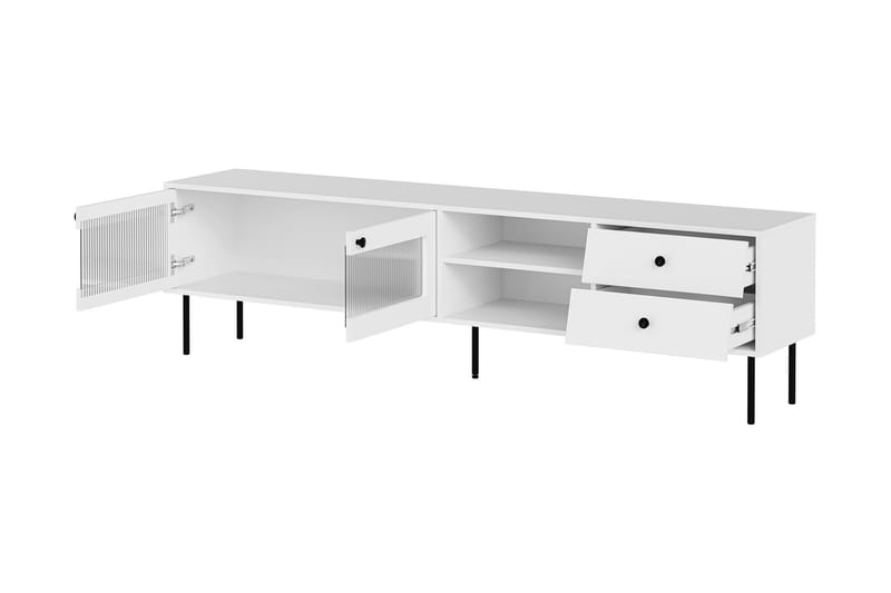 Akilesh Tv-bänk 200 cm - Svart - Möbler - Tv möbel & mediamöbel - TV bänk & mediabänk