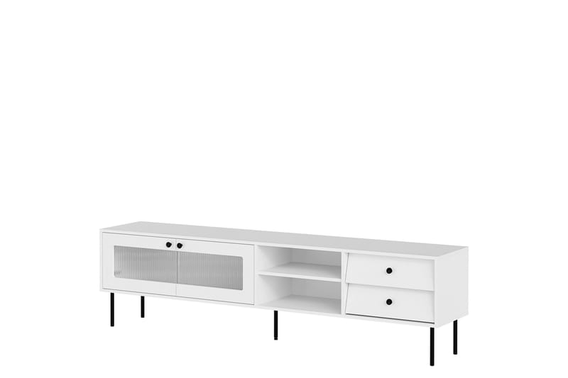 Akilesh Tv-bänk 200 cm - Vit - Möbler - Tv möbel & mediamöbel - TV bänk & mediabänk