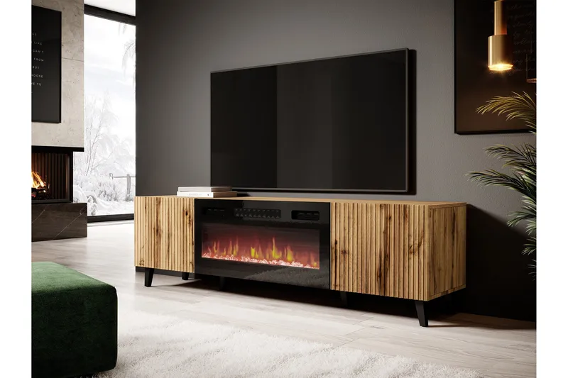 Akimasa Tv-bänk 181 cm - Natur - Möbler - Tv möbel & mediamöbel - TV bänk & mediabänk