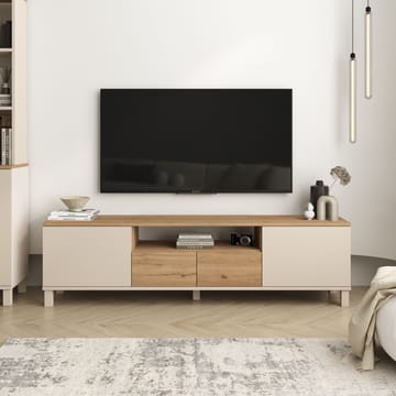 Aldarte TV-bänk 180x49,2x35 cm - Sand och ek - Möbler - Tv möbel & mediamöbel - TV bänk & mediabänk