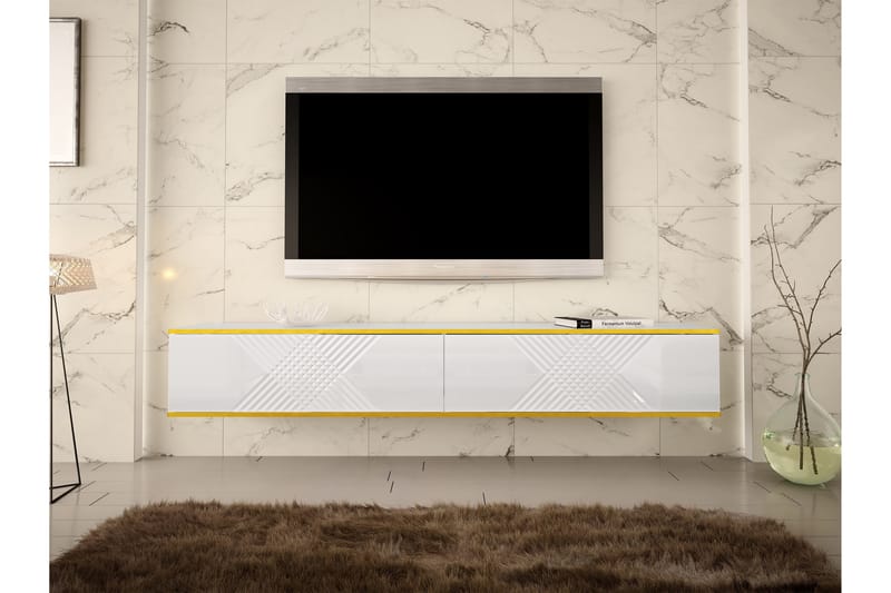 Alim Tv-bänk 200 cm - Vit - Möbler - Tv möbel & mediamöbel - TV bänk & mediabänk