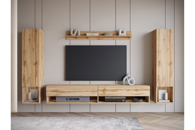 Amadeo Tv-möbelset - Brun - Möbler - Tv möbel & mediamöbel - TV-möbelset