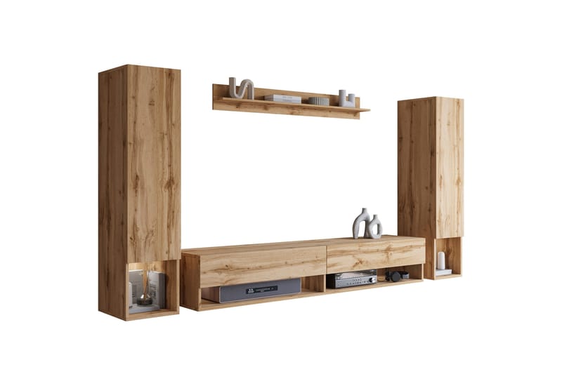 Amadeo Tv-möbelset - Brun - Möbler - Tv möbel & mediamöbel - TV-möbelset