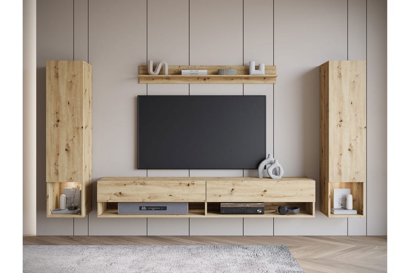 Amadeo Tv-möbelset - Brun - Möbler - Tv möbel & mediamöbel - TV-möbelset