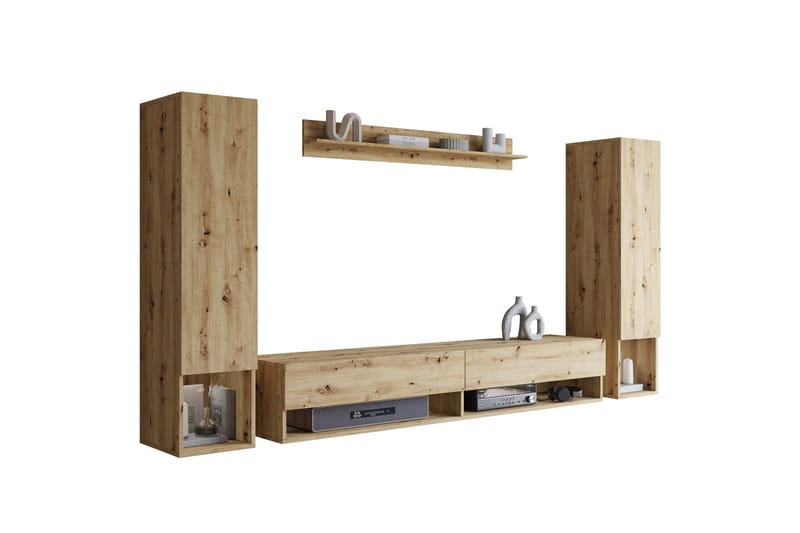 Amadeo Tv-möbelset - Brun - Möbler - Tv möbel & mediamöbel - TV-möbelset
