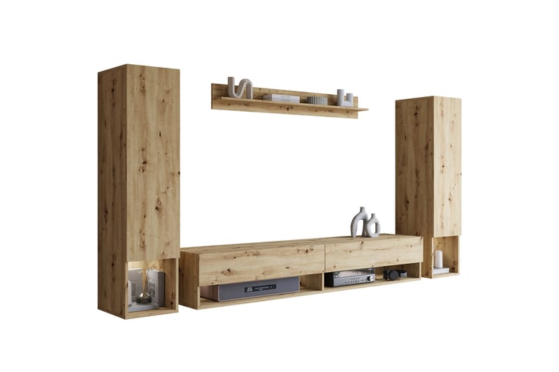 Amadeo Tv-möbelset - Brun - Möbler - Tv möbel & mediamöbel - TV-möbelset