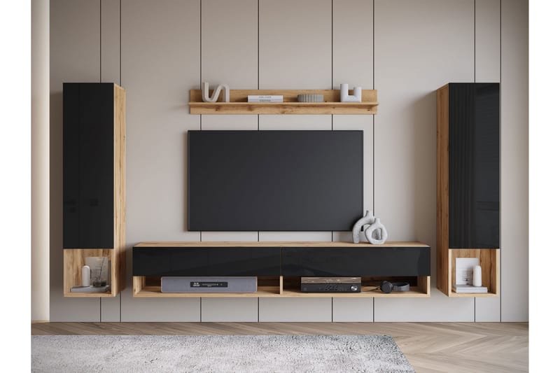 Amadeo Tv-möbelset - Brun/Svart - Möbler - Tv möbel & mediamöbel - TV-möbelset