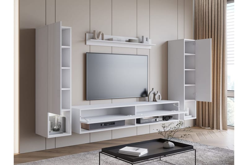 Amadeo Tv-möbelset - Brun/Vit - Möbler - Tv möbel & mediamöbel - TV-möbelset