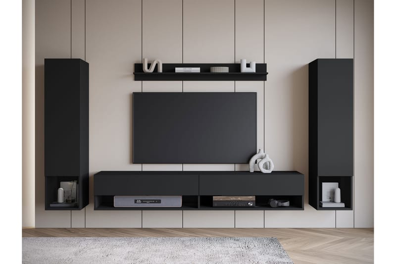 Amadeo Tv-möbelset - Svart - Möbler - Tv möbel & mediamöbel - TV-möbelset