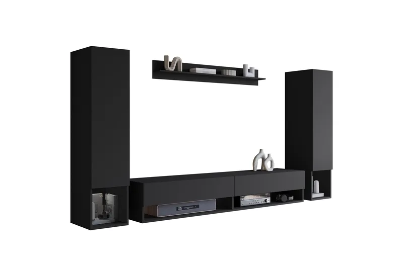 Amadeo Tv-möbelset - Svart - Möbler - Tv möbel & mediamöbel - TV-möbelset