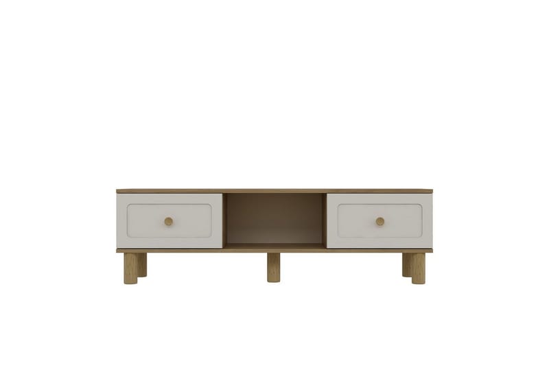Amarinda Tv-bänk 150 cm - Brun/Vit - Möbler - Tv möbel & mediamöbel - TV bänk & mediabänk