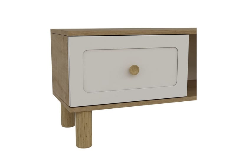 Amarinda Tv-bänk 150 cm - Brun/Vit - Möbler - Tv möbel & mediamöbel - TV bänk & mediabänk
