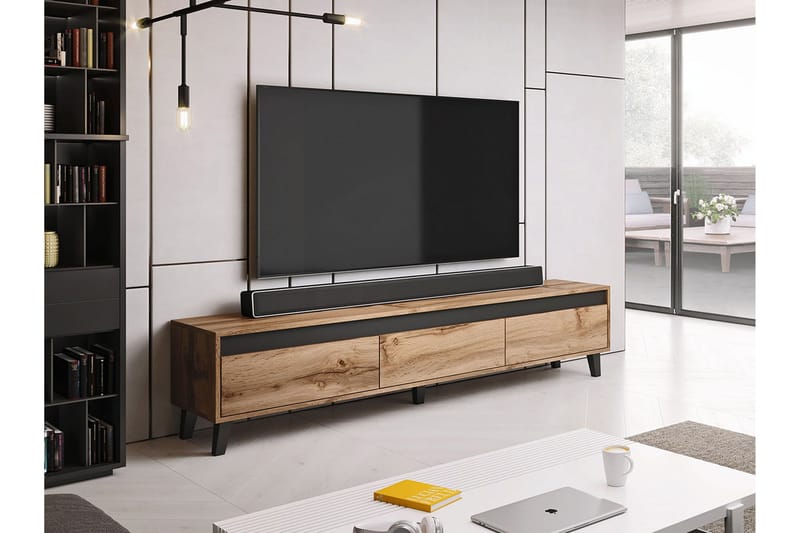 Amshyttan Tv-bänk 185 cm - Brun - Möbler - Tv möbel & mediamöbel - TV bänk & mediabänk