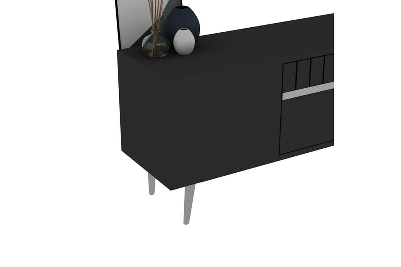 Anira Tv-bänk 150 cm - Antracit/Silver - Möbler - Tv möbel & mediamöbel - TV bänk & mediabänk