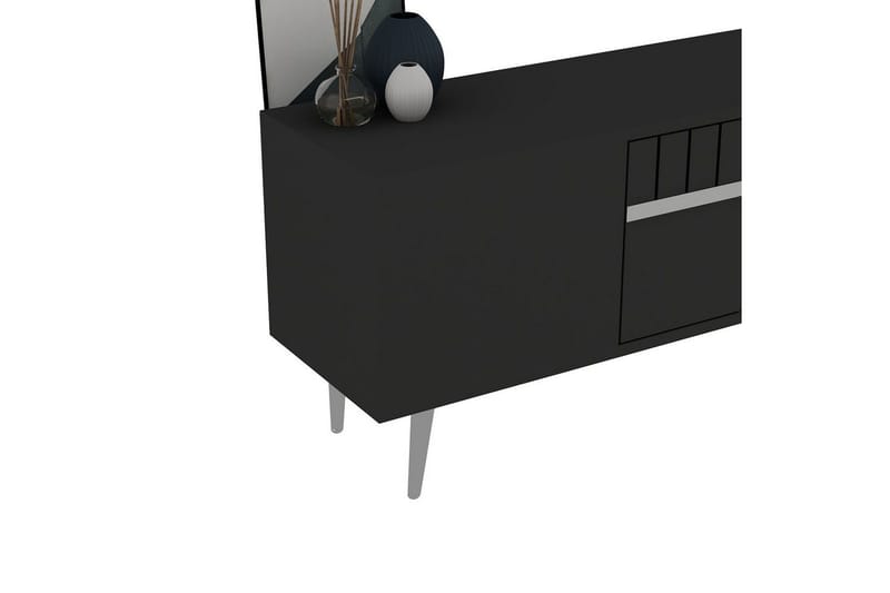 Anira Tv-bänk 150 cm - Antracit/Silver - Möbler - Tv möbel & mediamöbel - TV bänk & mediabänk