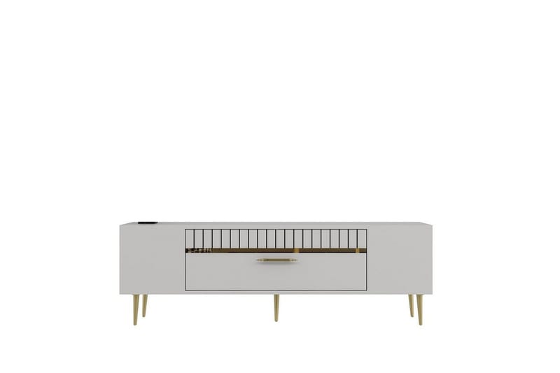 Anira Tv-bänk 150 cm - Vit/Guld - Möbler - Tv möbel & mediamöbel - TV bänk & mediabänk