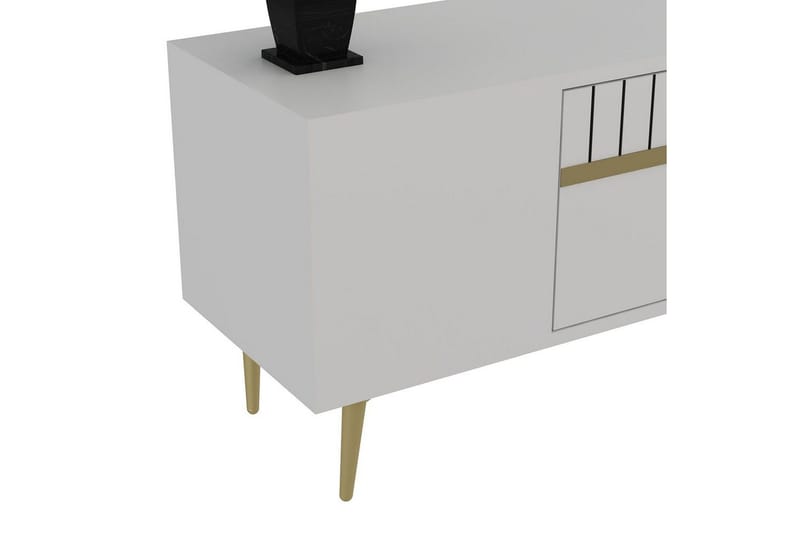 Anira Tv-bänk 150 cm - Vit/Guld - Möbler - Tv möbel & mediamöbel - TV bänk & mediabänk