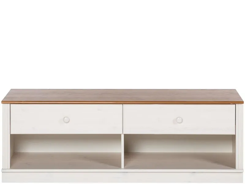 Anita Tv-bänk 137 cm - Vit/honung - Möbler - Tv möbel & mediamöbel - TV bänk & mediabänk