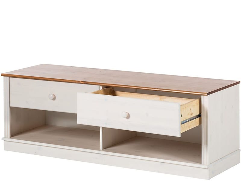 Anita Tv-bänk 137 cm - Vit/honung - Möbler - Tv möbel & mediamöbel - TV bänk & mediabänk
