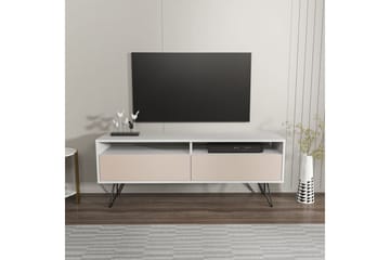 Anvor Tv-bänk 140 cm - Vit/Beige - Möbler - Tv möbel & mediamöbel - TV bänk & mediabänk