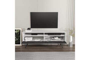 Anvor Tv-bänk 140 cm - Vit/Svart - Möbler - Tv möbel & mediamöbel - TV bänk & mediabänk