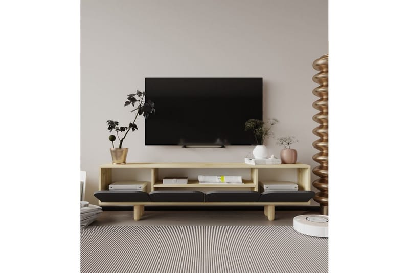 Arvo Tv-stativ 180x30 cm - Brun/Antracit - Möbler - Tv möbel & mediamöbel - Mediastativ & väggfäste