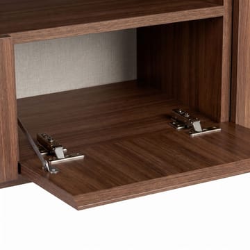Arvold TV-bänk 160x50x35 cm - Milano Walnut och svart - Möbler - Tv möbel & mediamöbel - TV bänk & mediabänk