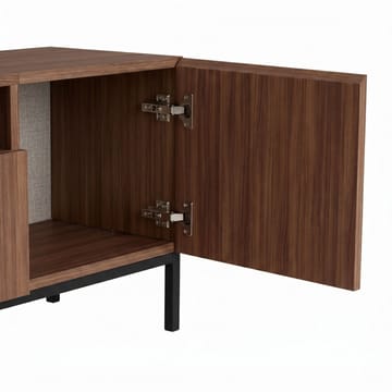Arvold TV-bänk 160x50x35 cm - Milano Walnut och svart - Möbler - Tv möbel & mediamöbel - TV bänk & mediabänk