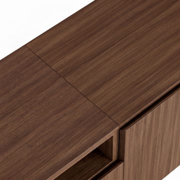 Arvold TV-bänk 160x50x35 cm - Milano Walnut och svart - Möbler - Tv möbel & mediamöbel - TV bänk & mediabänk