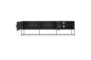 Asia Golvstående TV-bänk 180 cm med Förvaring i Målat Trä - Antracit - Möbler - Tv möbel & mediamöbel - TV bänk & mediabänk