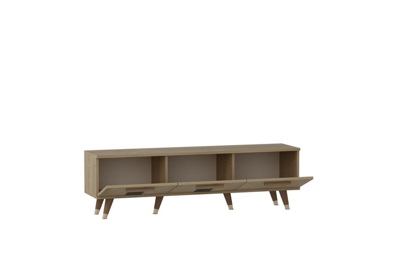Asimo Tv-bänk 150x35 cm Brun - Hanah Home - Möbler - Tv möbel & mediamöbel - TV bänk & mediabänk