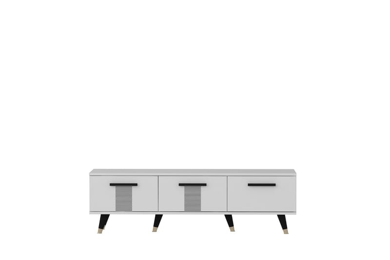 Asimo Tv-bänk 150x35 cm Vit - Hanah Home - Möbler - Tv möbel & mediamöbel - TV bänk & mediabänk