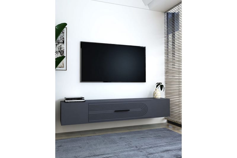 Avryn Tv-bänk 150 cm - Antracit - Möbler - Tv möbel & mediamöbel - TV bänk & mediabänk