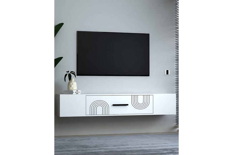 Avryn Tv-bänk 150 cm - Vit - Möbler - Tv möbel & mediamöbel - TV bänk & mediabänk