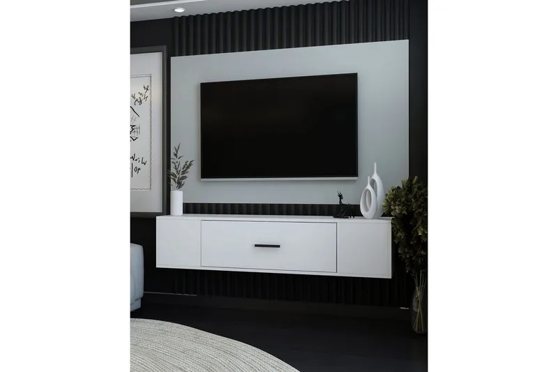 Avryn Tv-bänk 150 cm - Vit - Möbler - Tv möbel & mediamöbel - TV bänk & mediabänk