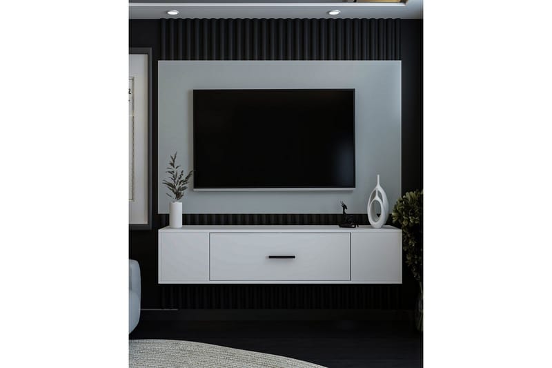 Avryn Tv-bänk 150 cm - Vit - Möbler - Tv möbel & mediamöbel - TV bänk & mediabänk