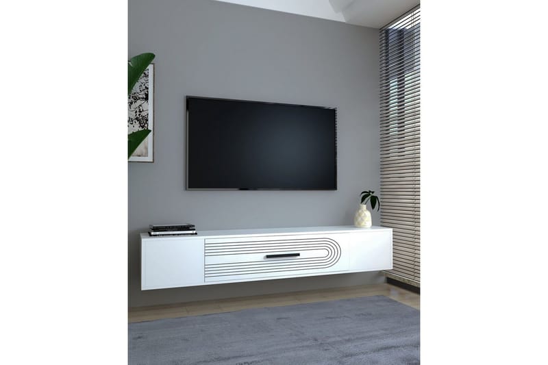 Avryn Tv-bänk 150 cm - Vit - Möbler - Tv möbel & mediamöbel - TV bänk & mediabänk