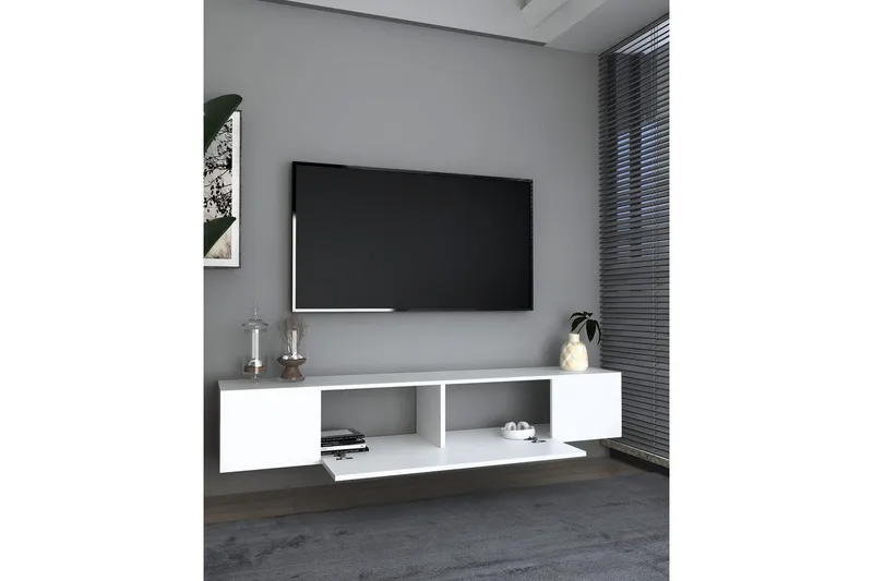 Avryn Tv-bänk 150 cm - Vit - Möbler - Tv möbel & mediamöbel - TV bänk & mediabänk