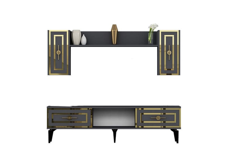 Barriet Tv-möbelset 150x29,6 cm - Antracit - Möbler - Tv möbel & mediamöbel - TV-möbelset