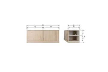 Basmodul Modulär - 44x110x40 cm - Förvaring - Skåp - Förvaringsskåp