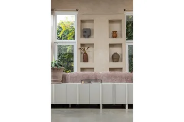 Basu Golvstående Tv Bänk 152 cm med Förvaring i Ljust Trä - Beige - Möbler - Tv möbel & mediamöbel - TV bänk & mediabänk