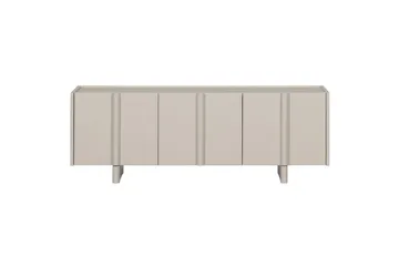 Basu Golvstående Tv Bänk 152 cm med Förvaring i Ljust Trä - Beige - Möbler - Tv möbel & mediamöbel - TV bänk & mediabänk