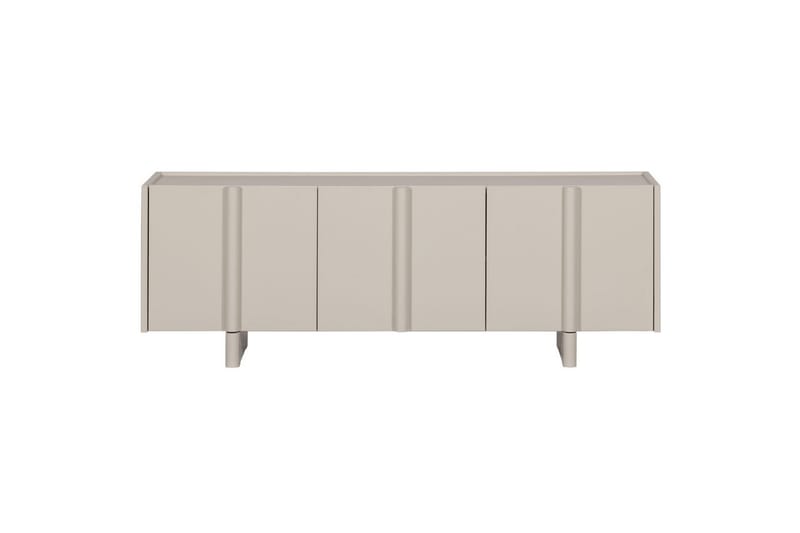 Basu Golvstående Tv Bänk 152 cm med Förvaring i Ljust Trä - Beige - Möbler - Tv möbel & mediamöbel - TV bänk & mediabänk