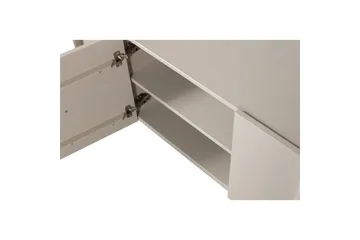 Basu Golvstående Tv Bänk 152 cm med Förvaring i Ljust Trä - Beige - Möbler - Tv möbel & mediamöbel - TV bänk & mediabänk