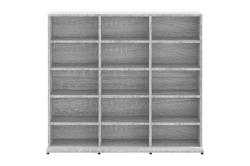 beBasic CD-hylla grå djävulen 102x23x89,5 cm konstruerat trä - Grey - Möbler - Tv möbel & mediamöbel - CD-hylla & DVD-hylla