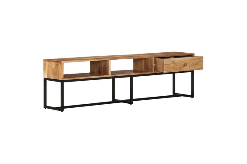beBasic Tv-bänk 160x30x45 cm massivt akaciaträ - Brown - Möbler - Tv möbel & mediamöbel - TV bänk & mediabänk