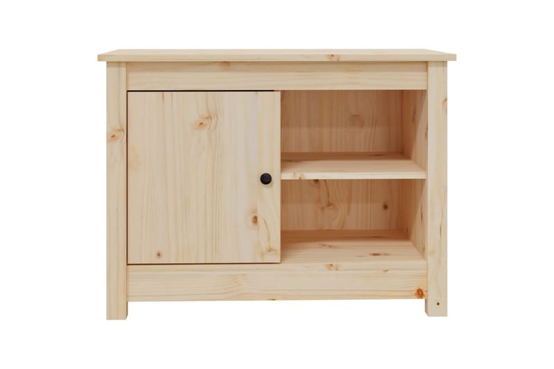 beBasic Tv-bänk 70x36,5x52 cm massiv furu - Brown - Möbler - Tv möbel & mediamöbel - TV bänk & mediabänk