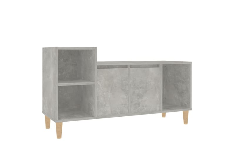 beBasic Tv-bänk betonggrå 100x35x55 cm konstruerat trä - Grey - TV bänk & mediabänk