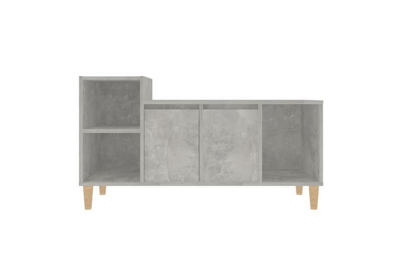 beBasic Tv-bänk betonggrå 100x35x55 cm konstruerat trä - Grey - TV bänk & mediabänk