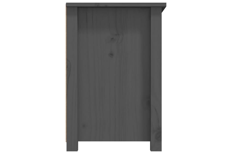 beBasic Tv-bänk grå 79x35x52 cm massiv furu - Grey - TV bänk & mediabänk